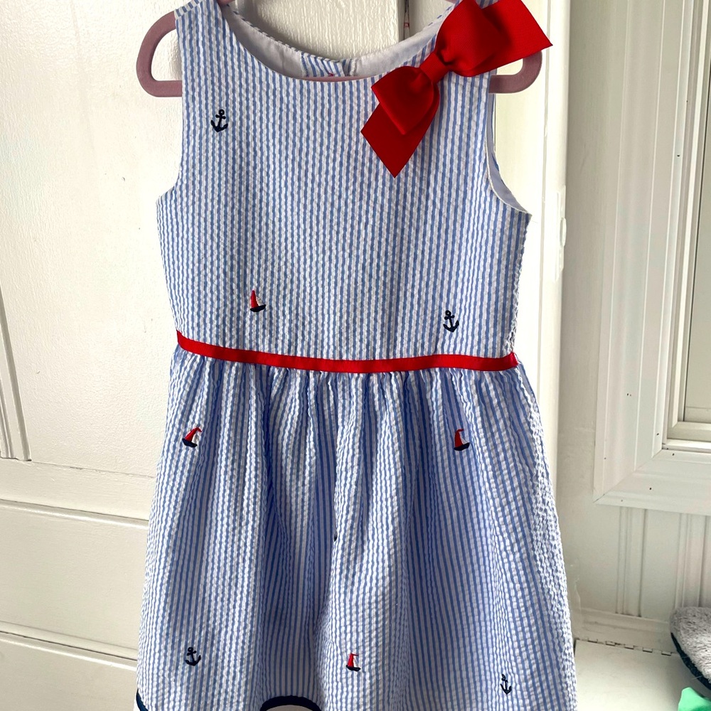 Girls nautical dress size 6